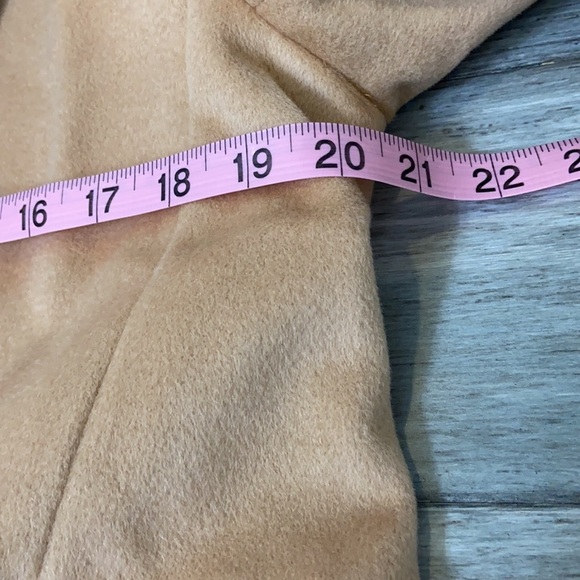 Halogen Atlantic-Pacific Double Breasted Wool Coat Camel Tan Classic Warm - Picture 13 of 17